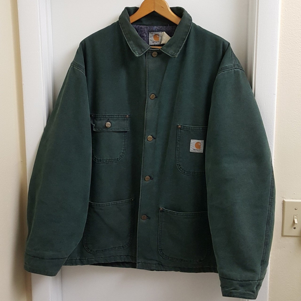 😍Rare Vintage carhartt  blanket lined jacket